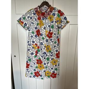 Vintage Lounge Around MuMu Made in USA Size Small Floral Excellent Condition!